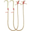 image:imageVEVOR J Hook Chain 516 in x 10 ft Bridle Tow Chain G80 Bridle Transport Chain with 2 G70 J Hooks 9260 Lbs Break Strength Tow Hooks for Trucks J Hooks Towing Straps 2PCS516Inch x 6FT