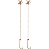 image:imageVEVOR J Hook Chain 516 in x 10 ft Bridle Tow Chain G80 Bridle Transport Chain with 2 G70 J Hooks 9260 Lbs Break Strength Tow Hooks for Trucks J Hooks Towing Straps 2PCS516Inch x 10FT
