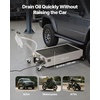 image:imageVEVOR Low Profile Electric Oil Drain Pan 20 Gal Capacity Rolling Oil Drain Pan with 110V HighFlow Pump 72 ft Hose amp T Folding Handle Leakproof amp Corrosionresistant Fit for Trucks ATVs Whitewhite