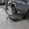image:imageVEVOR Low Profile Oil Drain Pan 17 Gal Capacity Rolling Oil Drain Pan with 110V HighFlow Electric Pump 72 ft Hose amp T Folding Handle LeakProof amp CorrosionResistant Fit for Trucks ATVs Red4134 x 2461 x 2598 in