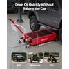 image:imageVEVOR Low Profile Oil Drain Pan 17 Gal Capacity Rolling Oil Drain Pan with 110V HighFlow Electric Pump 72 ft Hose amp T Folding Handle LeakProof amp CorrosionResistant Fit for Trucks ATVs Red3976 x 2362 x 2677 in