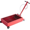image:imageVEVOR Low Profile Oil Drain Pan 17 Gal Capacity Rolling Oil Drain Pan with 110V HighFlow Electric Pump 72 ft Hose amp T Folding Handle LeakProof amp CorrosionResistant Fit for Trucks ATVs Red3976 x 2362 x 2677 in