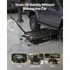 image:imageVEVOR Low Profile Oil Drain Pan 17 Gal Capacity Rolling Oil Drain Pan with 110V HighFlow Electric Pump 72 ft Hose amp T Folding Handle LeakProof amp CorrosionResistant Fit for Trucks ATVs Red4134 x 2461 x 2598 in