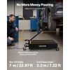 image:imageVEVOR Low Profile Oil Drain Pan 17 Gal Capacity Rolling Oil Drain Pan with 110V HighFlow Electric Pump 72 ft Hose amp T Folding Handle LeakProof amp CorrosionResistant Fit for Trucks ATVs Red4134 x 2461 x 2598 in