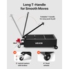 image:imageVEVOR Low Profile Oil Drain Pan 20 Gallon Capacity Rolling Oil Drain Pan with Manual Pump 72 ft Hose amp T Folding Handle LeakProof amp CorrosionResistant Fit for Cars SUVs Trucks ATVs Red25 Gallon