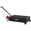 image:imageVEVOR Low Profile Oil Drain Pan 20 Gallon Capacity Rolling Oil Drain Pan with Manual Pump 72 ft Hose amp T Folding Handle LeakProof amp CorrosionResistant Fit for Cars SUVs Trucks ATVs Red25 Gallon