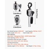 image:imageVEVOR Manual Lever Chain Hoist 14T 550LBS Capacity Heavy Duty Come Along 10FT Lift G80 Alloy Steel Chain with Dual Pawl Mechanical Brake360Rotating Hooks for Warehouse Construction Garage550LBS 10FT