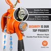 image:imageVEVOR Manual Lever Chain Hoist 14T 550LBS Capacity Heavy Duty Come Along 10FT Lift G80 Alloy Steel Chain with Dual Pawl Mechanical Brake360Rotating Hooks for Warehouse Construction Garage550 lbs 5 FT G80