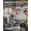 image:imageVEVOR Manual Lever Chain Hoist 1T 2200LBS Capacity Heavy Duty Come Along 10FT Lift G80 Alloy Steel Chain with Dual Pawl Mechanical Brake360Rotating Hooks for Warehouse Construction GarageOrange