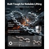 image:imageVEVOR Manual Lever Chain Hoist 1T 2200LBS Capacity Heavy Duty Come Along 10FT Lift G80 Alloy Steel Chain with Dual Pawl Mechanical Brake360Rotating Hooks for Warehouse Construction GarageBlack  Silver  Orange