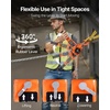 image:imageVEVOR Manual Lever Chain Hoist 1T 2200LBS Capacity Heavy Duty Come Along 10FT Lift G80 Alloy Steel Chain with Dual Pawl Mechanical Brake360Rotating Hooks for Warehouse Construction GarageBlack  Silver  Orange