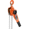 image:imageVEVOR Manual Lever Chain Hoist 1T 2200LBS Capacity Heavy Duty Come Along 10FT Lift G80 Alloy Steel Chain with Dual Pawl Mechanical Brake360Rotating Hooks for Warehouse Construction GarageBlack  Silver  Orange