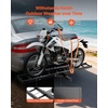 image:imageVEVOR Motorcycle Carrier 500 lbs Capacity Heavy Duty Steel Hitch Mount Rack with 47in Ramp Ratchet Straps amp Stabilizer Scooter Dirt Bike Trailer Hauler for Car Truck with 2Inch Hitch ReceiverUpgrade Version