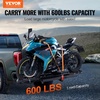 image:imageVEVOR Motorcycle Carrier 500 lbs Capacity Heavy Duty Steel Hitch Mount Rack with 47in Ramp Ratchet Straps amp Stabilizer Scooter Dirt Bike Trailer Hauler for Car Truck with 2Inch Hitch ReceiverNormal Version