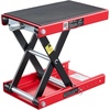 image:imageVEVOR Motorcycle Lift 1100 LBS Motorcycle Scissor Lift Jack with Wide Deck amp Safety Pin 37138 Center Hoist Crank Stand Steel Scissor Jack for Street Bikes Cruiser Bikes Touring Motorcycles  Steel Scissor Jack with Lock Pin 37138 Center Hoist Crank Stand for Street Bikes Cruiser Bikes Touring MotorcyclesRed