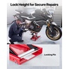 image:imageVEVOR Motorcycle Lift 1100 LBS Motorcycle Scissor Lift Jack with Wide Deck amp Safety Pin 37138 Center Hoist Crank Stand Steel Scissor Jack for Street Bikes Cruiser Bikes Touring Motorcycles  Steel Scissor Jack with Lock Pin 37138 Center Hoist Crank Stand for Street Bikes Cruiser Bikes Touring MotorcyclesRed