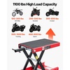 image:imageVEVOR Motorcycle Lift 1100 LBS Motorcycle Scissor Lift Jack with Wide Deck amp Safety Pin 37138 Center Hoist Crank Stand Steel Scissor Jack for Street Bikes Cruiser Bikes Touring Motorcycles  Steel Scissor Jack with Lock Pin 37138 Center Hoist Crank Stand for Street Bikes Cruiser Bikes Touring MotorcyclesRed