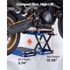 image:imageVEVOR Motorcycle Lift 1100 LBS Motorcycle Scissor Lift Jack with Wide Deck amp Safety Pin 37138 Center Hoist Crank Stand Steel Scissor Jack for Street Bikes Cruiser Bikes Touring Motorcycles  Steel Scissor Jack with Lock Pin 37138 Center Hoist Crank Stand for Street Bikes Cruiser Bikes Touring MotorcyclesBlue