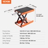 image:imageVEVOR Motorcycle Lift 1100 LBS Motorcycle Scissor Lift Jack with Wide Deck amp Safety Pin 37138 Center Hoist Crank Stand Steel Scissor Jack for Street Bikes Cruiser Bikes Touring Motorcycles  Steel Scissor Jack with Lock Pin 37138 Center Hoist Crank Stand for Street Bikes Cruiser Bikes Touring MotorcyclesOrangeBlack