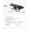 image:imageVEVOR Motorcycle Lift Table 1500lbs Weight Capacity Pneumatic Motorcycle Jack 8631 in Height Range Heavy Duty Bike Repair Stand with Removable Workbench Repair Platform for ATVs Dirt Bike
