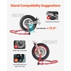image:imageVEVOR Motorcycle Stand Lift 1100lbs Capacity Front Rear Combo Stand Lift Front Wheel DualFork Stands Rear UL Fork Swingarm Spool Stands for Most Yamaha Honda Kawasaki Suzuki Motorcycles BlackRed