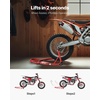 image:imageVEVOR Motorcycle Stand Lift 1100lbs Capacity Front Rear Combo Stand Lift Front Wheel DualFork Stands Rear UL Fork Swingarm Spool Stands for Most Yamaha Honda Kawasaki Suzuki Motorcycles BlackRed