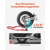 image:imageVEVOR Motorcycle Stand Lift 1100lbs Capacity Front Rear Combo Stand Lift Front Wheel DualFork Stands Rear UL Fork Swingarm Spool Stands for Most Yamaha Honda Kawasaki Suzuki Motorcycles BlackRed