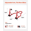 image:imageVEVOR Motorcycle Stand Lift 1100lbs Capacity Front Rear Combo Stand Lift Front Wheel DualFork Stands Rear UL Fork Swingarm Spool Stands for Most Yamaha Honda Kawasaki Suzuki Motorcycles BlackRed