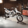 image:imageVEVOR Motorcycle Stand Lift 1100lbs Capacity Front Rear Combo Stand Lift Front Wheel DualFork Stands Rear UL Fork Swingarm Spool Stands for Most Yamaha Honda Kawasaki Suzuki Motorcycles BlackBlack