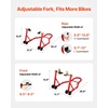 image:imageVEVOR Motorcycle Stand Lift 1100lbs Capacity Front Rear Combo Stand Lift Front Wheel DualFork Stands Rear UL Fork Swingarm Spool Stands for Most Yamaha Honda Kawasaki Suzuki Motorcycles BlackRed