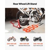 image:imageVEVOR Motorcycle Stand Lift 1100lbs Capacity Front Rear Combo Stand Lift Front Wheel DualFork Stands Rear UL Fork Swingarm Spool Stands for Most Yamaha Honda Kawasaki Suzuki Motorcycles BlackRed
