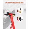 image:imageVEVOR Motorcycle Stand Lift 1100lbs Capacity Front Rear Combo Stand Lift Front Wheel DualFork Stands Rear UL Fork Swingarm Spool Stands for Most Yamaha Honda Kawasaki Suzuki Motorcycles BlackRed