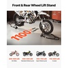 image:imageVEVOR Motorcycle Stand Lift 1100lbs Capacity Front Rear Combo Stand Lift Front Wheel DualFork Stands Rear UL Fork Swingarm Spool Stands for Most Yamaha Honda Kawasaki Suzuki Motorcycles BlackBlack