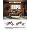 image:imageVEVOR Motorcycle Stand Lift 1100lbs Capacity Front Rear Combo Stand Lift Front Wheel DualFork Stands Rear UL Fork Swingarm Spool Stands for Most Yamaha Honda Kawasaki Suzuki Motorcycles BlackBlack