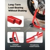 image:imageVEVOR Motorcycle Stand Lift 1100lbs Capacity Front Rear Combo Stand Lift Front Wheel DualFork Stands Rear UL Fork Swingarm Spool Stands for Most Yamaha Honda Kawasaki Suzuki Motorcycles BlackRed