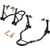 image:imageVEVOR Motorcycle Stand Lift 1100lbs Capacity Front Rear Combo Stand Lift Front Wheel DualFork Stands Rear UL Fork Swingarm Spool Stands for Most Yamaha Honda Kawasaki Suzuki Motorcycles BlackBlack