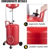 image:imageVEVOR Oil Drain Container 20 Gallon Waste Oil Drain Tank Portable Oil Lift Drain Pan Air Operated Drainer Fluid Fuel Drainage Adjustable Funnel Height with Pressure Regulating Valve amp Wheel20 Gallon