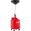 image:imageVEVOR Oil Drain Container 20 Gallon Waste Oil Drain Tank Portable Oil Lift Drain Pan Air Operated Drainer Fluid Fuel Drainage Adjustable Funnel Height with Pressure Regulating Valve amp Wheel18 Gallon