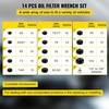 image:imageVEVOR Oil Filter Socket Set 30 Pcs Steel Black 3Jam Wrench14 Pcs