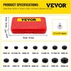 image:imageVEVOR Oil Filter Socket Set 30 Pcs Steel Black 3Jam Wrench14 Pcs