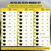 image:imageVEVOR Oil Filter Socket Set 30 Pcs Steel Black 3Jam Wrench30 Pcs