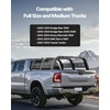 image:imageVEVOR Overland Truck Bed Rack 492679 in Width Adjustable Overland Bed Cargo Rack with Sidebar 900 lbs Static Capacity Heavy Duty Steel for MidSize Trucks Compatible with TacomaGladiator JTfor Bed Rail