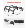 image:imageVEVOR Overland Truck Bed Rack 492679 in Width Adjustable Overland Bed Cargo Rack with Sidebar 900 lbs Static Capacity Heavy Duty Steel for MidSize Trucks Compatible with TacomaGladiator JTfor Alltype Truck