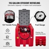 image:imageVEVOR Portable Diesel Tank 116 Gallon Capacity amp 10 GPM Flow Rate Diesel Fuel Tank with 12V Electric Transfer Pump and 131ft Rubber Hose PE Diesel Transfer Tank for Easy Fuel Transportation Red116 Gallon