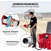 image:imageVEVOR Portable Diesel Tank 116 Gallon Capacity amp 10 GPM Flow Rate Diesel Fuel Tank with 12V Electric Transfer Pump and 131ft Rubber Hose PE Diesel Transfer Tank for Easy Fuel Transportation Red116 Gallon