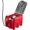 image:imageVEVOR Portable Diesel amp Gasoline Tank 116 Gallon 10 GPM Flow Rate Gasoline Fuel Tank with 12V Electric Transfering Pump 131ft Hose Auto Fueling Nozzle Transfer Tank for Easy Transportation RedRed
