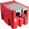 image:imageVEVOR Portable Diesel amp Gasoline Tank 116 Gallon 10 GPM Flow Rate Gasoline Fuel Tank with 12V Electric Transfering Pump 131ft Hose Auto Fueling Nozzle Transfer Tank for Easy Transportation RedRed