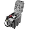 image:imageVEVOR Portable Diesel amp Gasoline Tank 116 Gallon 10 GPM Flow Rate Gasoline Fuel Tank with 12V Electric Transfering Pump 131ft Hose Auto Fueling Nozzle Transfer Tank for Easy Transportation RedGray