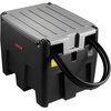 image:imageVEVOR Portable Diesel amp Gasoline Tank 116 Gallon 10 GPM Flow Rate Gasoline Fuel Tank with 12V Electric Transfering Pump 131ft Hose Auto Fueling Nozzle Transfer Tank for Easy Transportation RedBlack