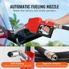 image:imageVEVOR Portable Diesel amp Gasoline Tank 116 Gallon 10 GPM Flow Rate Gasoline Fuel Tank with 12V Electric Transfering Pump 131ft Hose Auto Fueling Nozzle Transfer Tank for Easy Transportation RedOrange